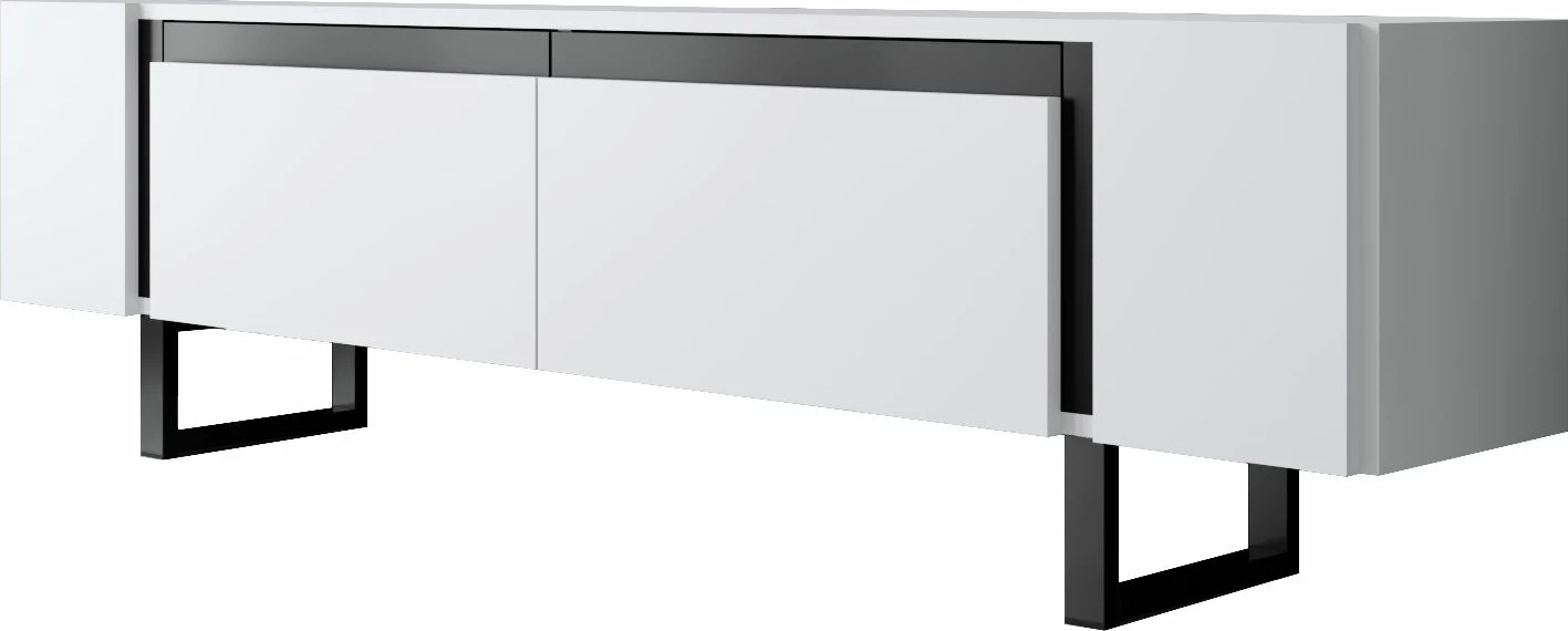 Komodë TV Hanah Home, Yildiz, e bardhë, e zezë