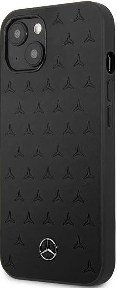 Mbështjellës Mercedes MEHCP13SPSQBK për iPhone 13 mini 5.4", lëkurë, i zi