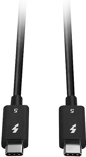 Kabllo Thunderbolt 5 LINDY, 1m, USB-C male-male, 80 Gbit/s, 8K, e zezë
