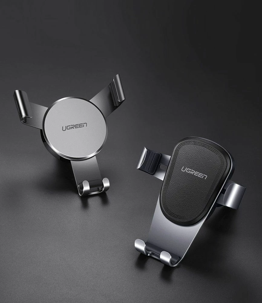 Mbajtëse telefoni për veturë Ugreen LP130 Gravity, për grilë ventilimi, 4.7-6.5", rrotullim 360°, Silver