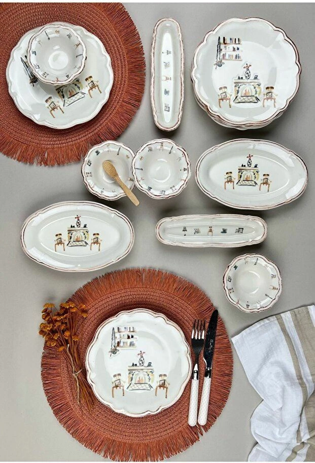 Set mëngjesi 14 pjesësh Hermia Concept, FLY14KAHPRS1059