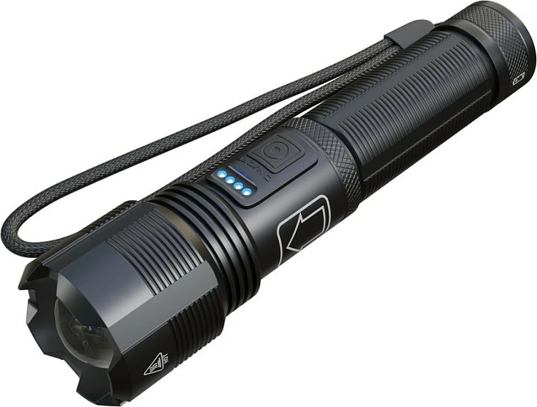 Fener dore Extralink EX.30806, SMD LED, 1000 lm, karikim USB, e zezë