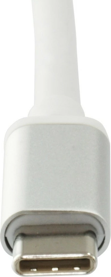 Adapter rrjeti LevelOne Gigabit USB-C, i lidhur, USB Type-C, Ethernet, 1000 Mbit/s, argjendtë, bardhë