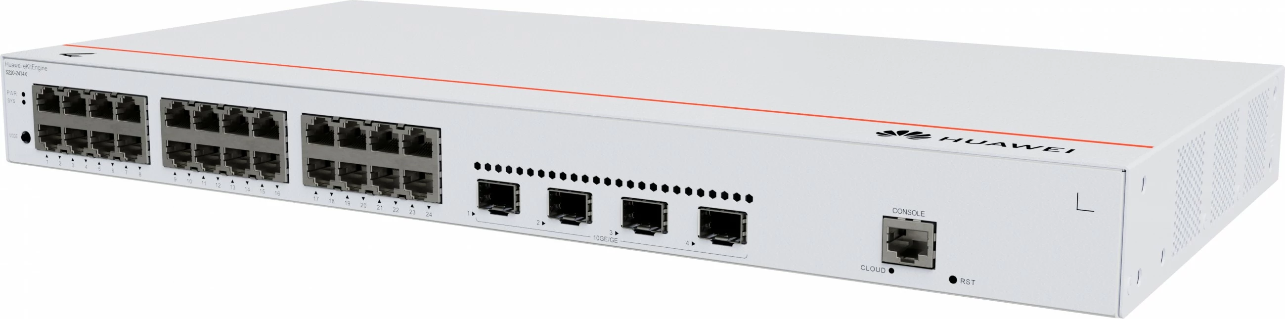 Switch HUAWEI eKit S220-24T4X, Managed, L2, Gigabit Ethernet, 1U