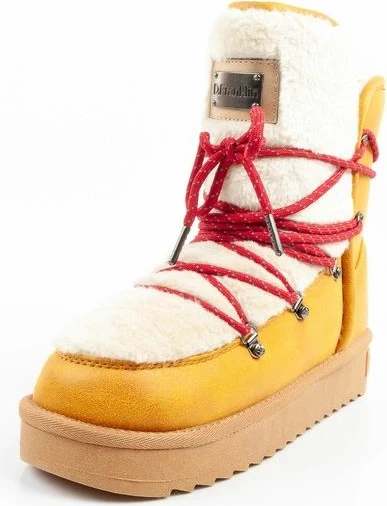 Çizme dimri për femra D.Franklin, mustard