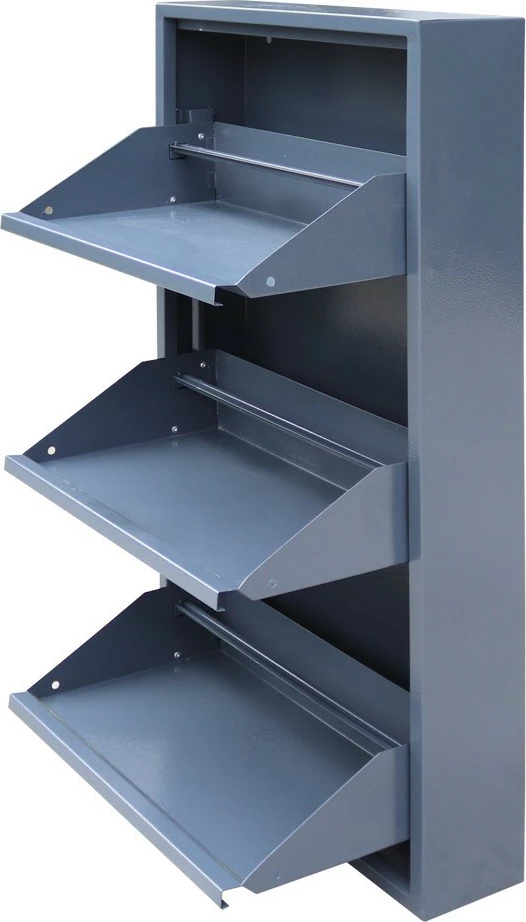 Dollap këpucësh Skye Decor, gri e çelët, Js1035