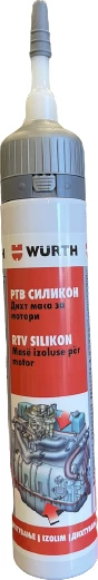 Silikon RTV për motorin dhe trupin e makinave Würth, i zi, 200ml