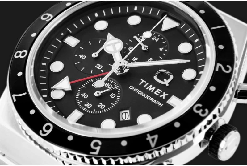 Orë dore për meshkuj Timex, e zezë