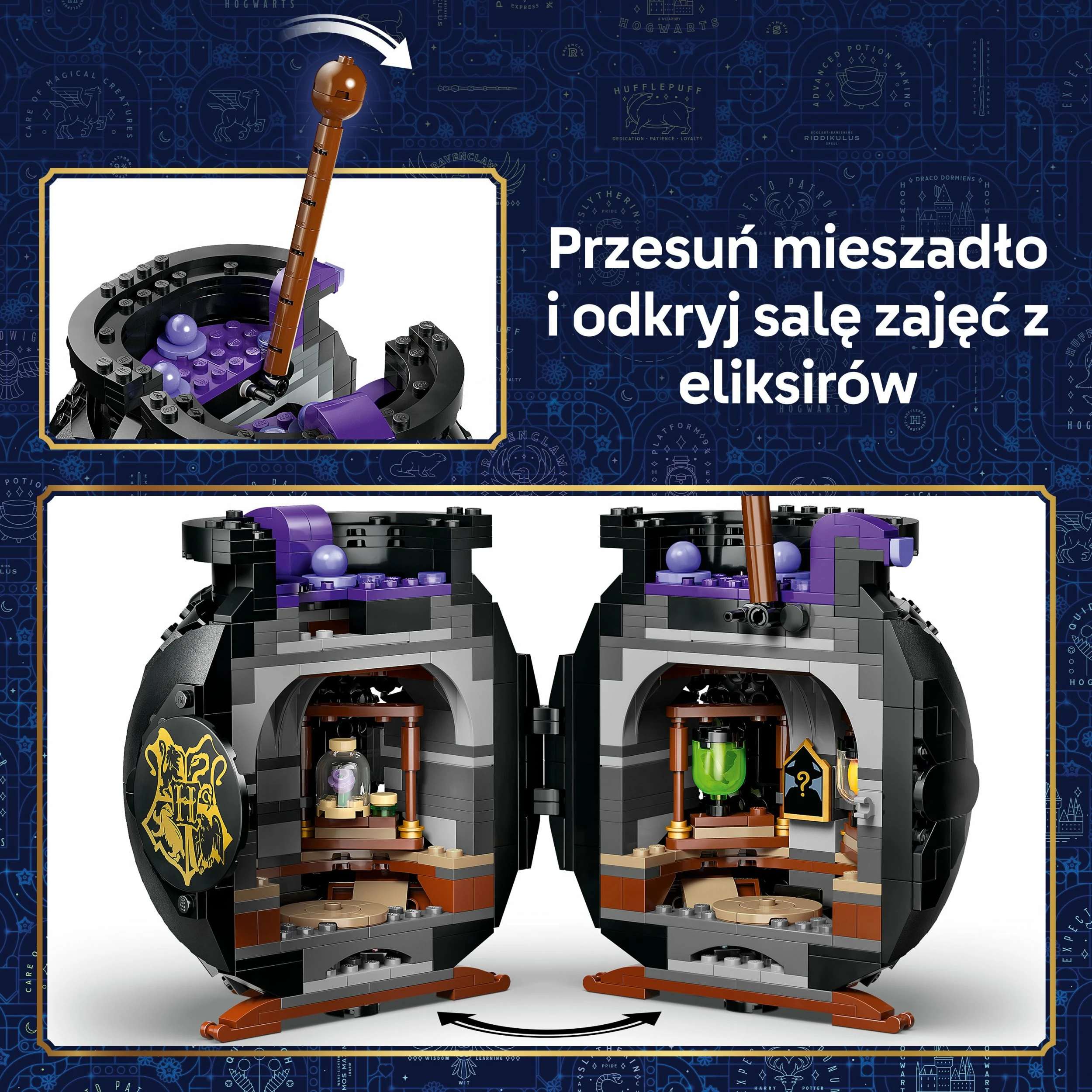 Set LEGO Harry Potter Cauldron: Potions Classroom 76464, 652 copë, 10+