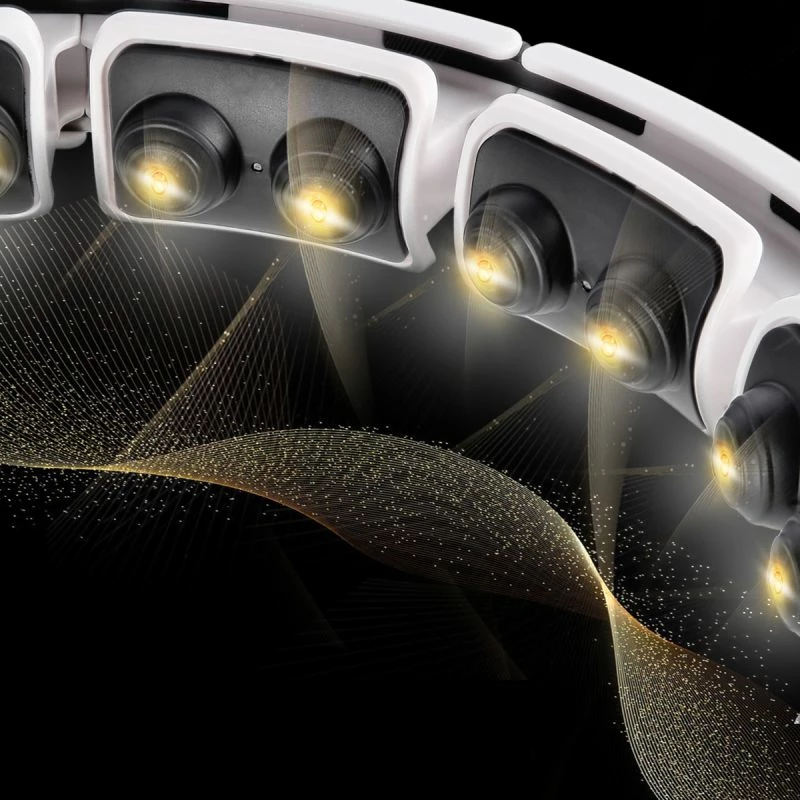 Hula hop HMS HHM16 me magnet dhe peshë, i bardhë me numërues