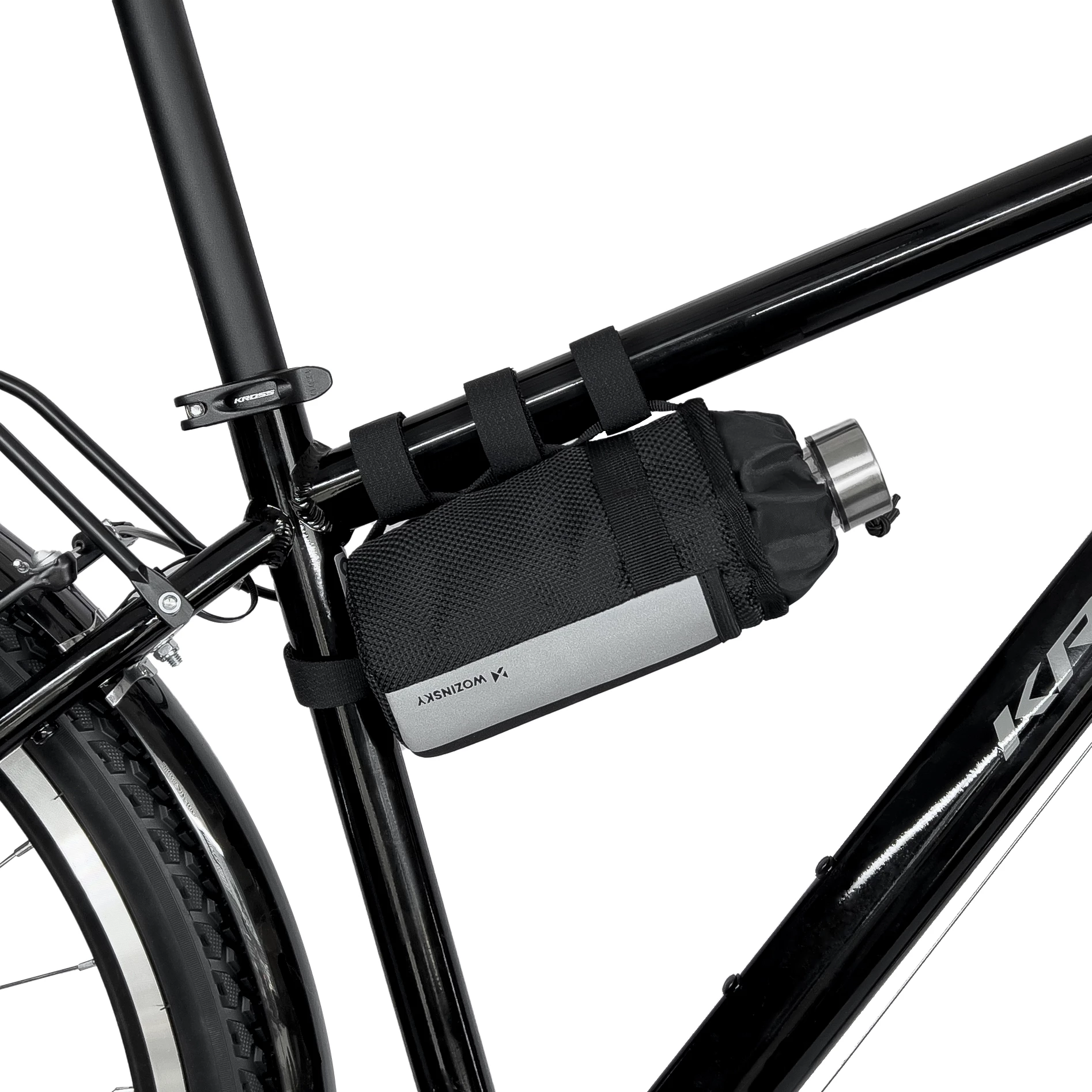 Çantë termike për biçikletë/trotinet Wozinsky WBB29BK, 1L, e zezë