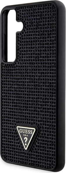Mbështjellës Guess Rhinestone Triangle për Samsung Galaxy S24+, i zi