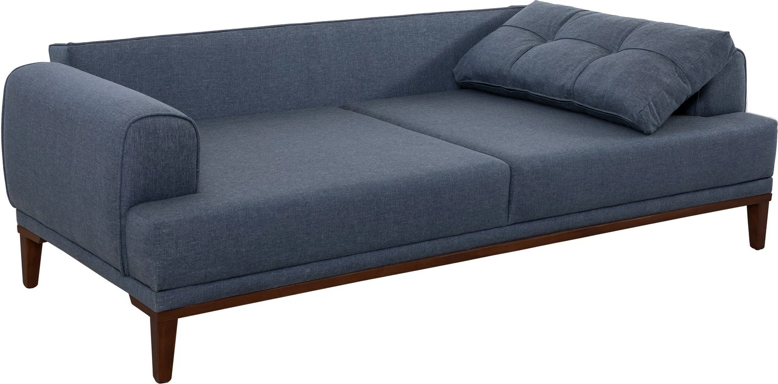 Set divanësh Atelier del Sofa, Vina, ngjyrë kaltër e errët, dru arre