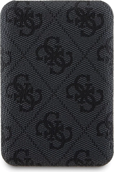 Mbështjellës Guess 4G Metal Logo me powerbank MagSafe 5000mAh për iPhone 15, Zi, Set