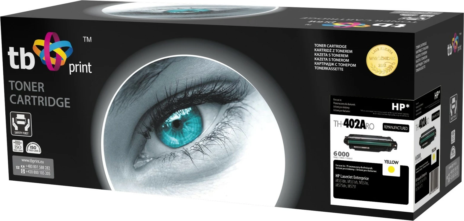 Toner TB Print TH-402ARO, për HP LaserJet Enterprise 500 Color M551/M575, Pro 500 M570, 6000 faqe, e verdhë