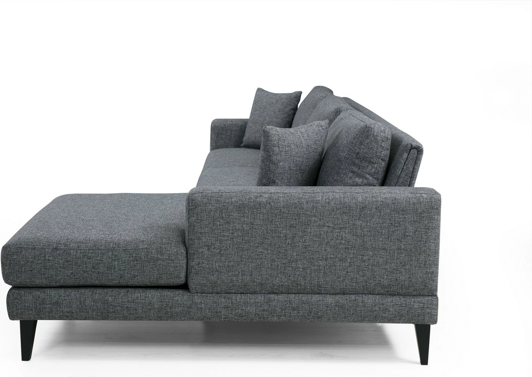 Kënd-sofë krevati Atelier del Sofa, kënd nordik djathtas (L3+Chl), ngjyrë gri e errët