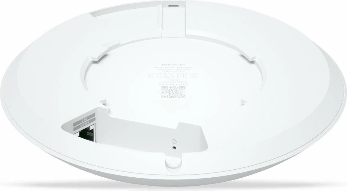 Access Point Ubiquiti UniFi U7-LR WiFi 7 2.5GbE PoE Long-Range, i bardhë