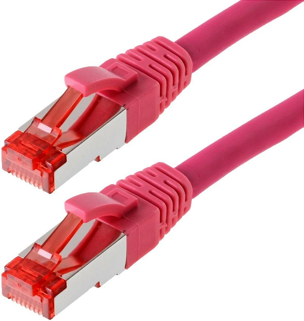 Kabllo rrjeti Helos Patchkabel Cat 6, 1 m, magenta