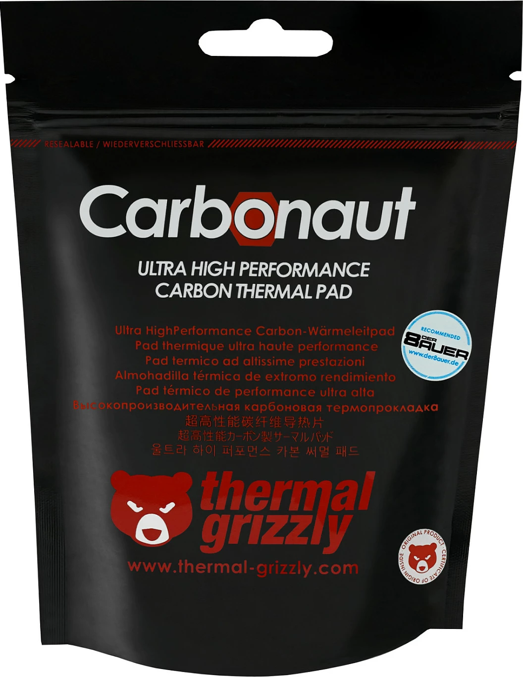 Pad termik Thermal Grizzly Carbonaut 51x68x0.2mm, i zi