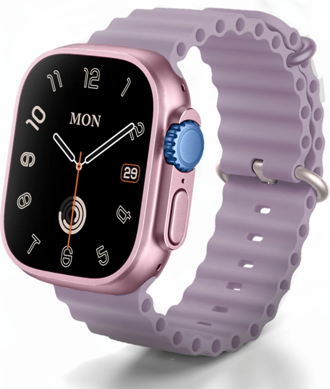 Smartwatch Moye Kronos 4 Mini 1.75\" TFT, IP67, Bluetooth 5.2, rozë, set me 7 rripa