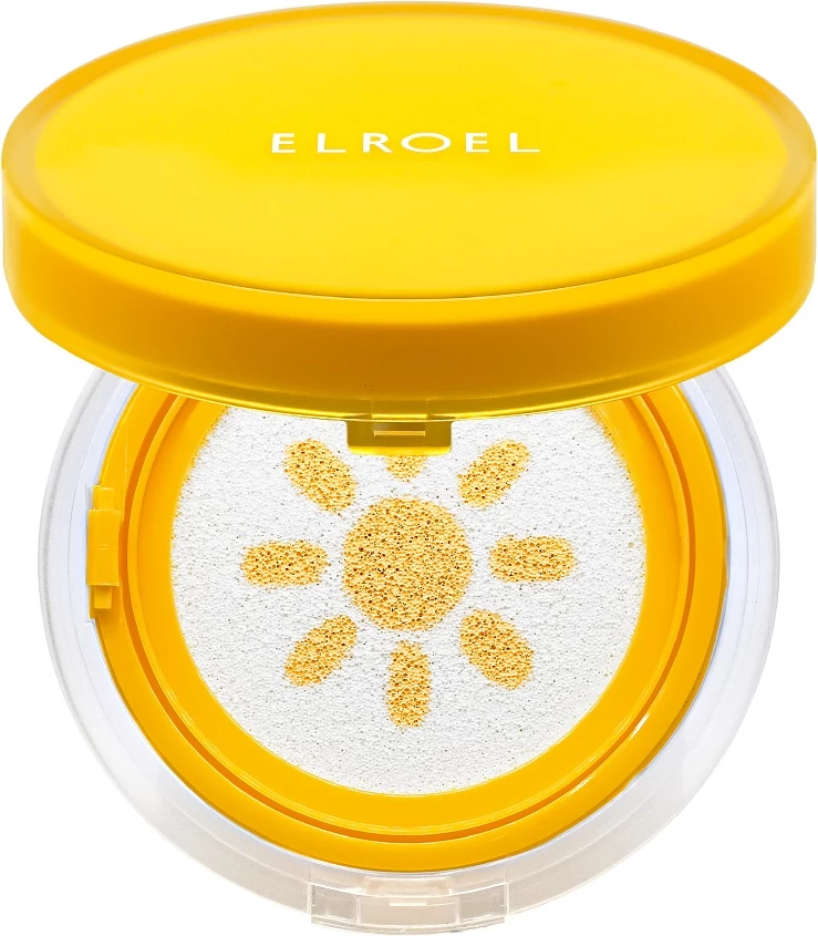 Krem dielli cushion për fytyrë Elroel Pang Pang Yellow Sun Cushion Plus SPF50+ 15g