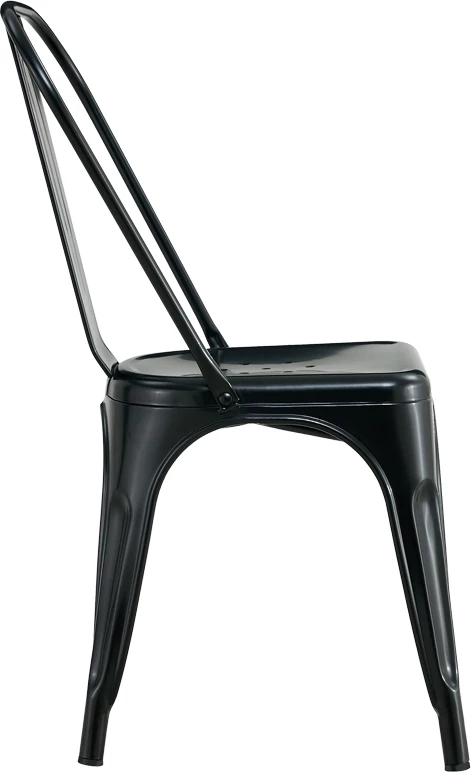 Karrige Utopia metalike e zezë 44x44x85cm