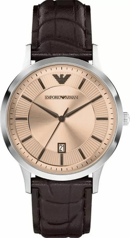 Orë dore meshkujsh Emporio Armani Renato AR11783, kafe