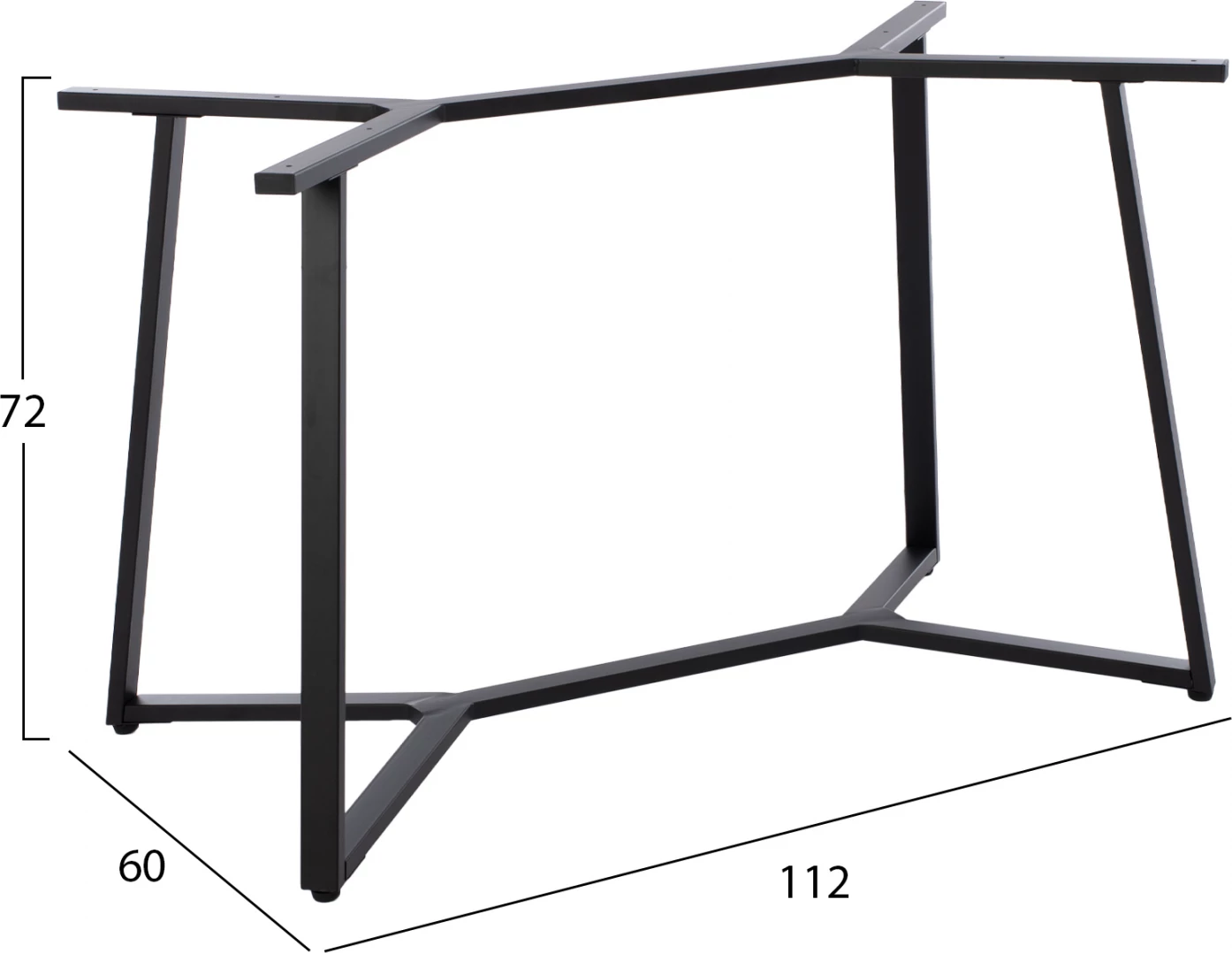 Bazë tavoline e zezë metalike FH471.01 112x60x72 cm