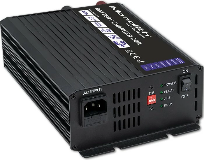 Karikues baterie Qoltec Monolith 20A 12V, i zi