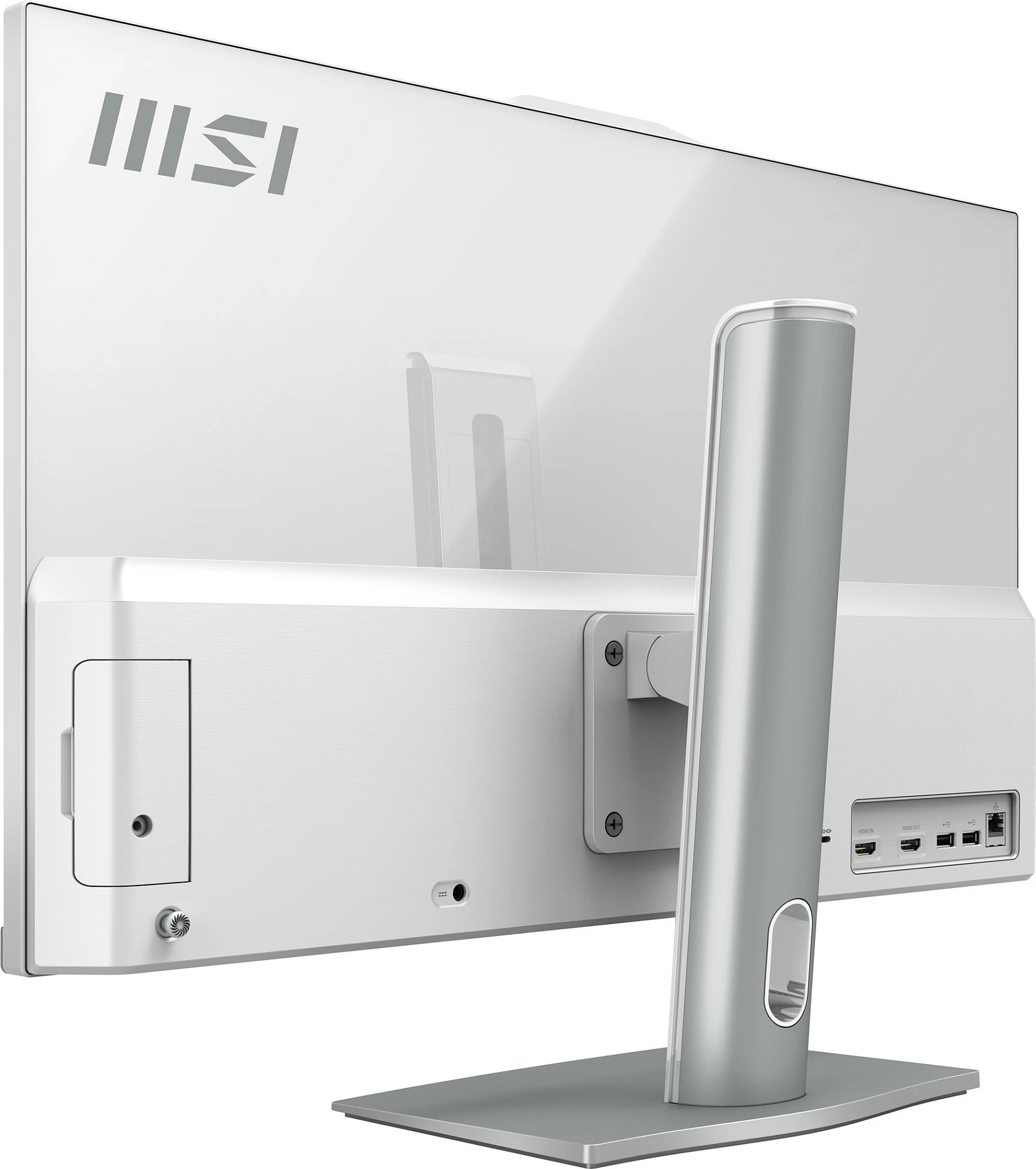 Kompjuter All-in-One MSI Modern AM242P 1M-1873AT, 23.8" FHD, Intel Core 3, 16GB RAM, 256GB SSD, Windows 11 Home, i bardhë/argjendtë