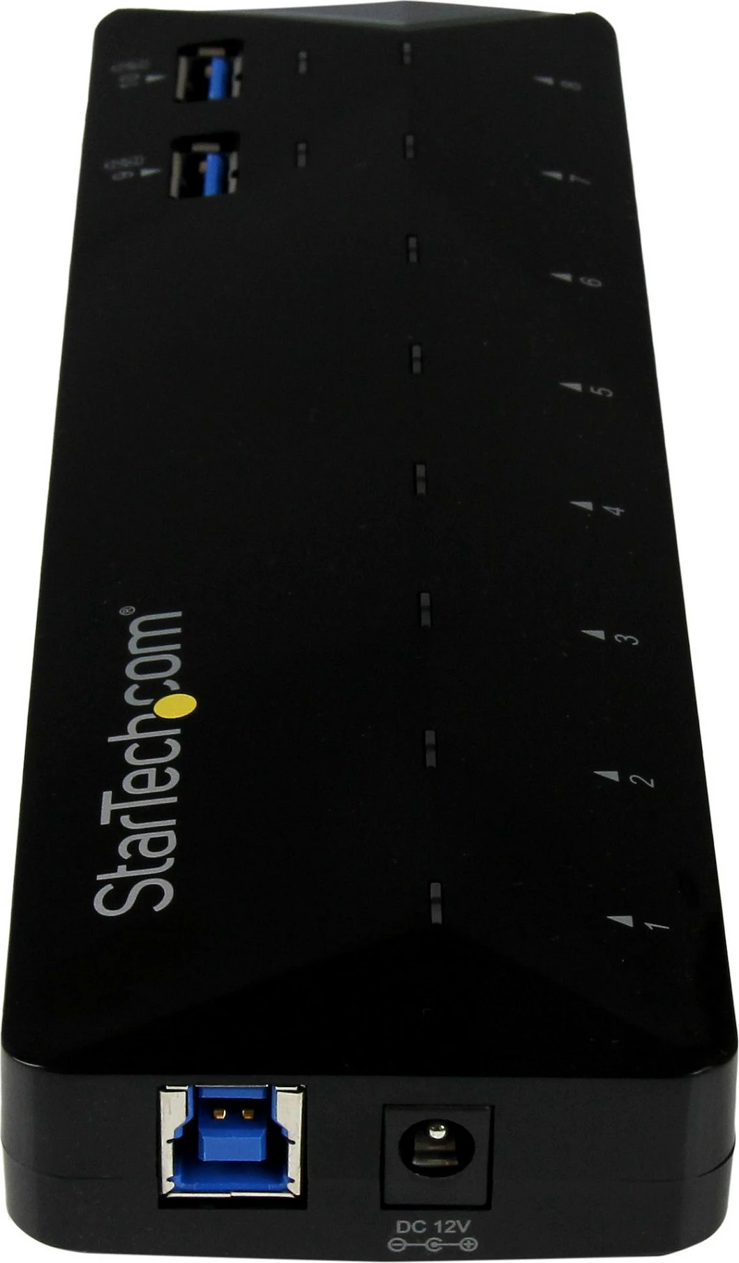 USB hub StarTech ST103008U2C, 10 porta USB 3.2 Gen 1 5Gbps, 2x1.5A karikim/sync, i zi