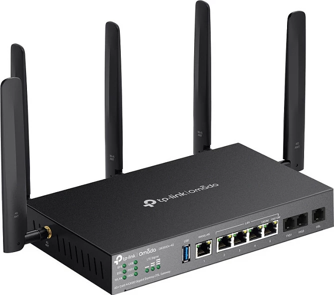 Router TP-Link Omada DR3650V-4G, Dual-band 2.4/5 GHz, VDSL/ADSL, Gigabit, 4G USB, i zi