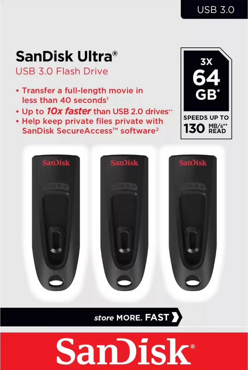 USB stick Sandisk Ultra 64GB USB 3.0, i zi
