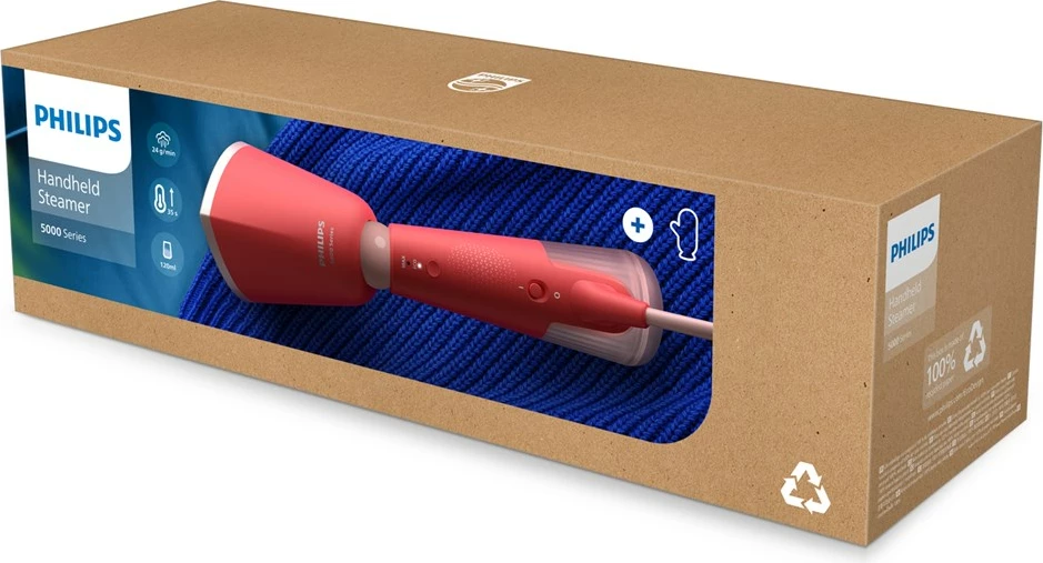 Avullues dore për rroba Philips STH5020/40, 1300 W, i kuq