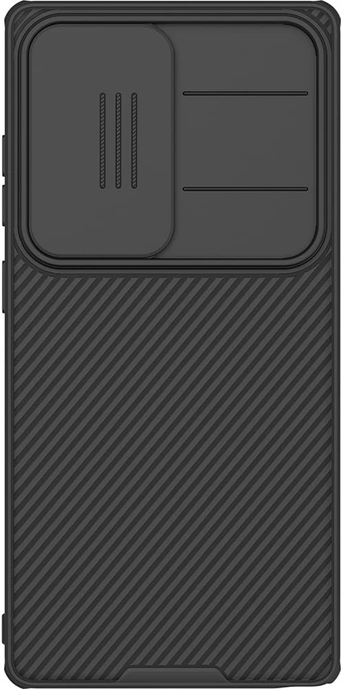 Mbështjellës NILLKIN CamShield për Samsung Galaxy S25 Ultra 5G, mbrojtje kamere, i hollë, i zi