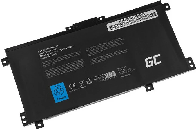 Bateri laptopi Green Cell LK03XL për HP Envy x360 15-BP/15-CN/17-AE/17-BW, Li-Ion, e zezë