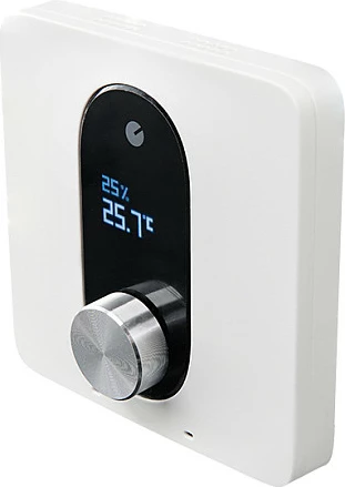 Termostat smart Shelly ST1820 për ngrohje në dysheme, Wi‑Fi + Bluetooth, i bardhë