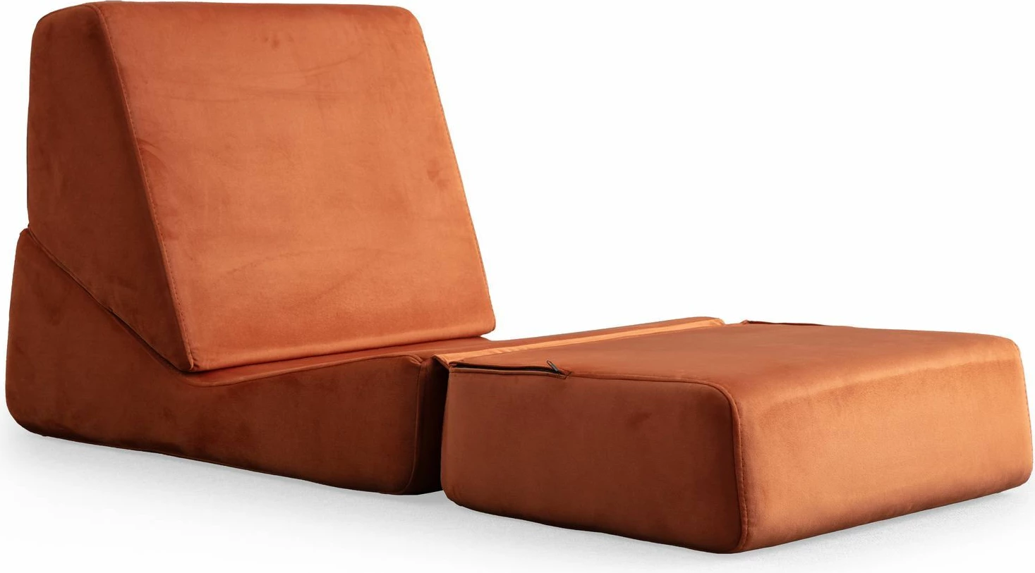 Krevat-kolltuk një vendësh, portokalli, Atelier del Sofa Origami Convertable