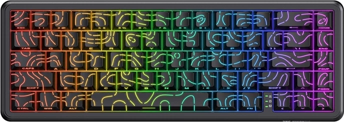 Tastierë gaming, ONIKUMA G67, 67 taste, butona magnetikë, 8 kHz polling, ARGB, me kabllo USB-C