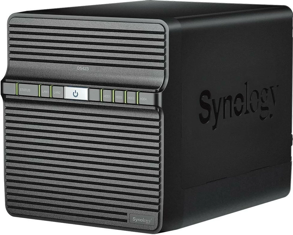 NAS Synology DS423+ 2x HAT3300-6T, 12TB, e zezë
