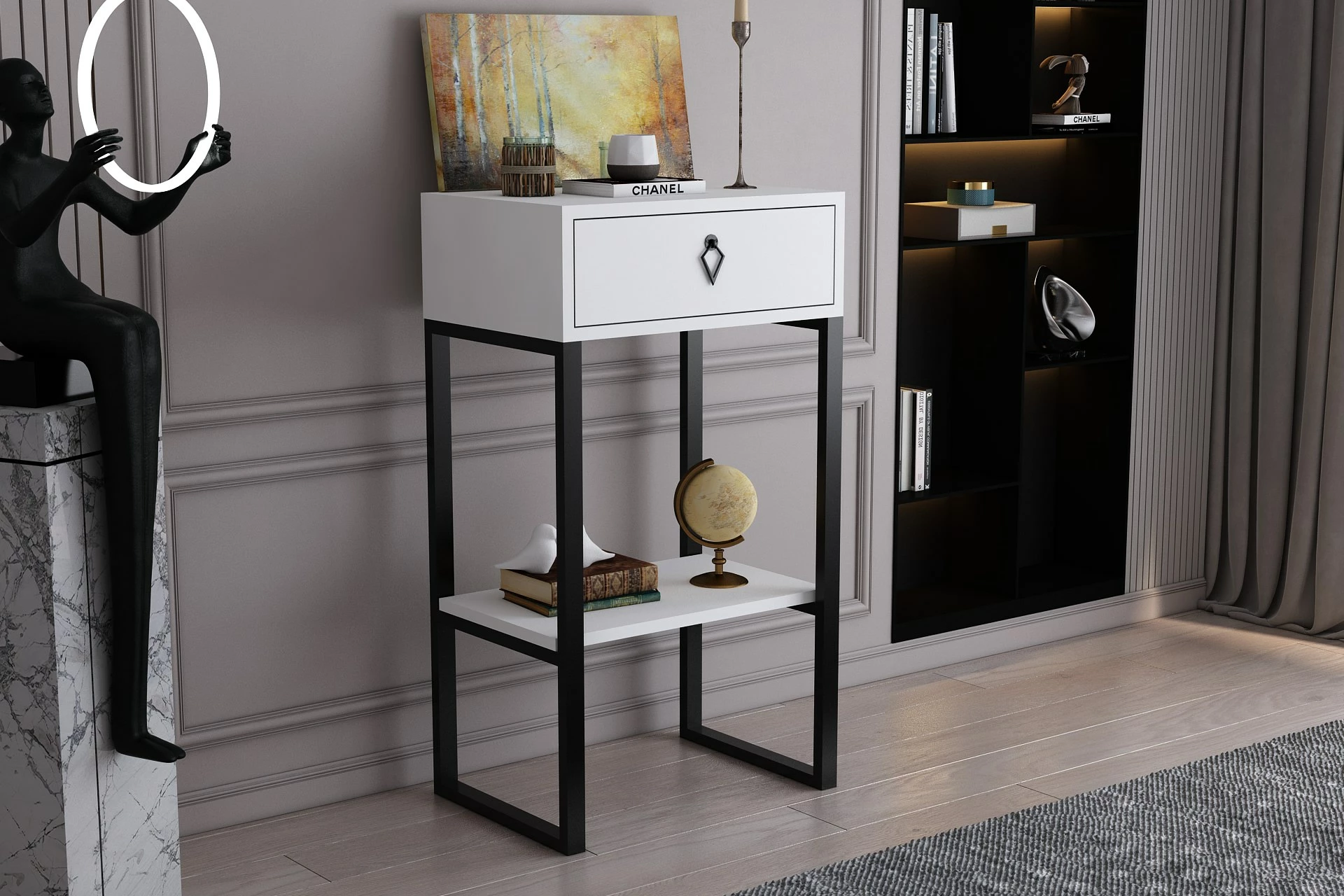 Komodë Hanah Home, Valanti, e bardhë