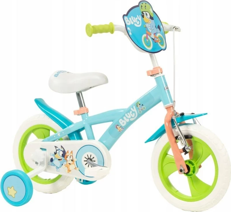 Bicikletë për fëmijë TOIMSA 12” BLUEY, 4 rrota, Temë Paw Patrol, Bardhë