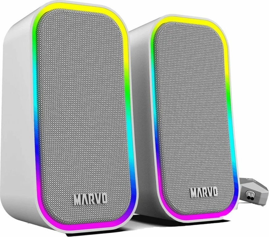 Altoparlantë për kompjuter Marvo Havoc 20GY SG-285 6W 2.0 RGB, gri