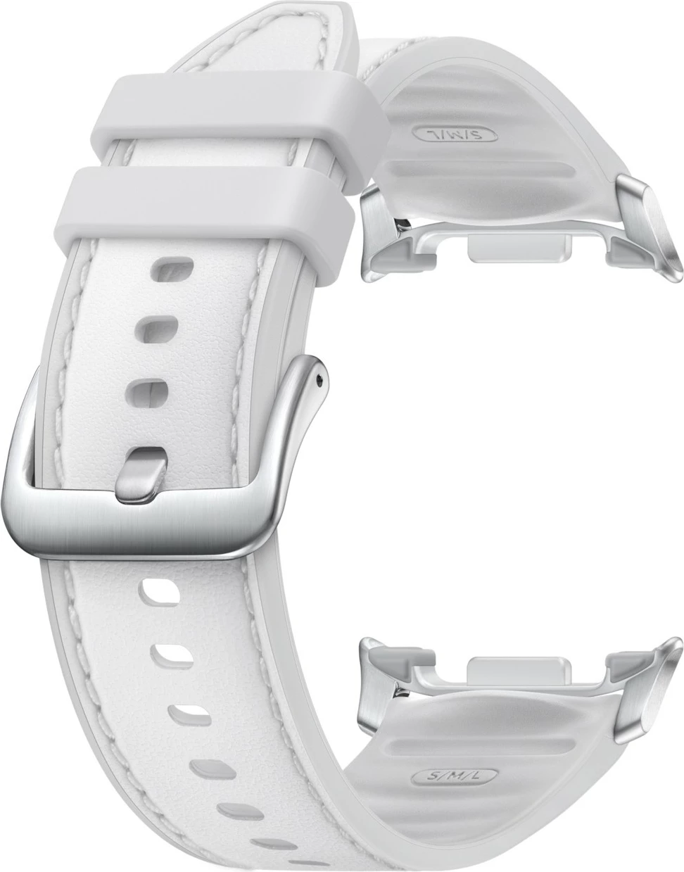 Rrip për Smartwatch Samsung, Hybrid, për Watch8 Classic, S/M & M/L, lëkurë artificiale, e bardhë