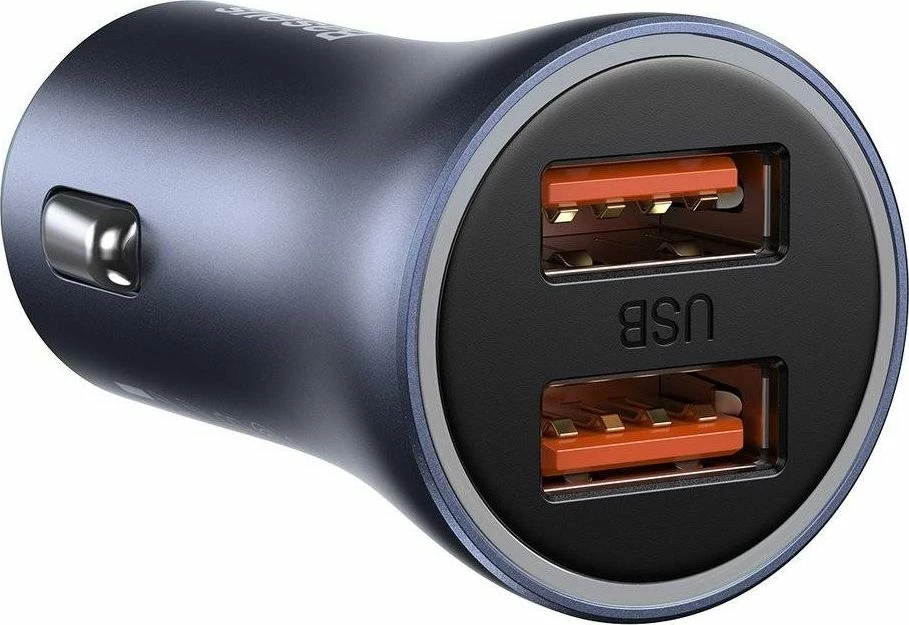 Karikues veture Baseus Golden Contactor Pro CCJDZ-U 40W 2x USB-A Quick Charge, me kabllo USB-C 1m, gri