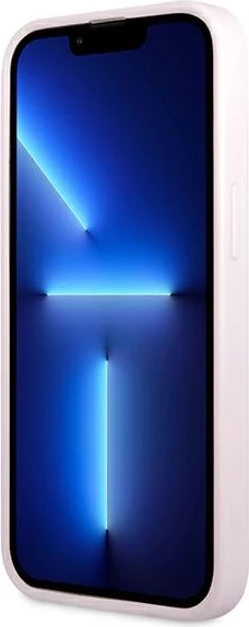 Mbështjellës Guess GUHCP13SPSASBPU për iPhone 13 mini, Saffiano, vjollcë