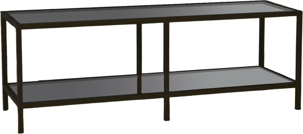 Komodë TV Hanah Home, Basic, ngjyrë gri e errët dhe e zezë