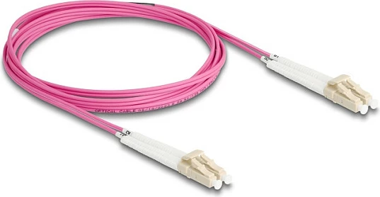 Kabllo fibër optike DeLOCK LC-LC Duplex OM4 multimode 2 m, vjollcë