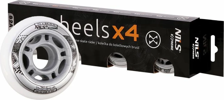 Rrota për rollera Nils Extreme, të bardha