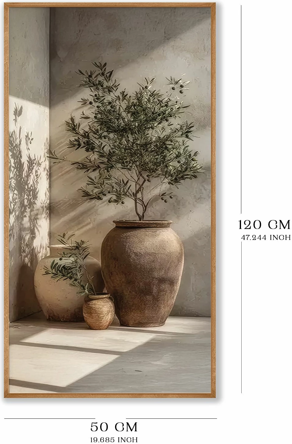 Pikturë dekorative me kornizë, MDF, Wallity, Artsmdfyty71-12050, shumëngjyrëshe, 120x50cm